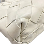 Bottega Veneta Tote Bag Maxicaba Maxi Intrecciato White Leather — view 6