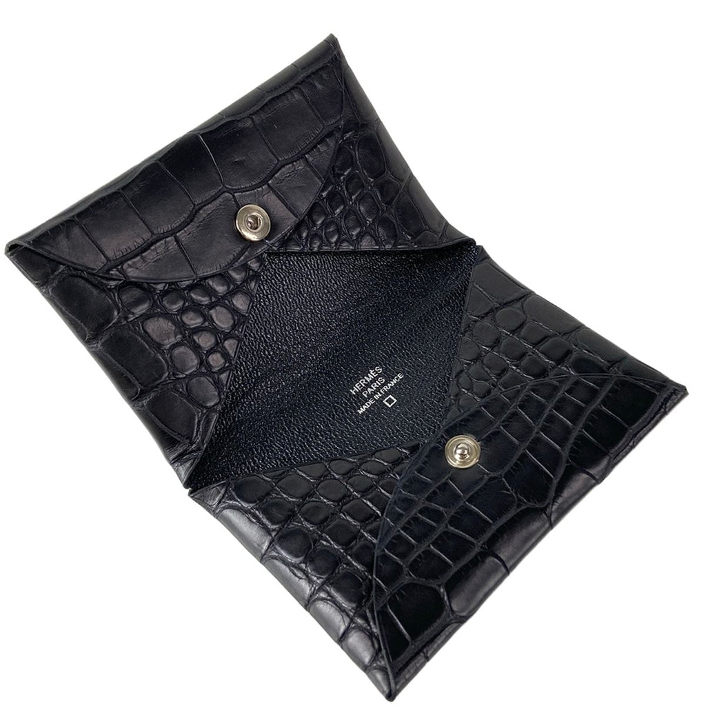 Hermes Card Case Calvi Black 2022.07 — view 3
