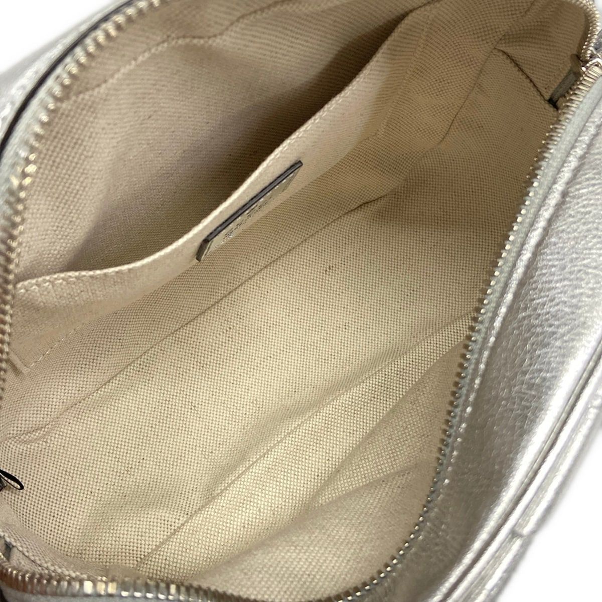 Gucci Shoulder Bag Blondie Silver Leather — view 7