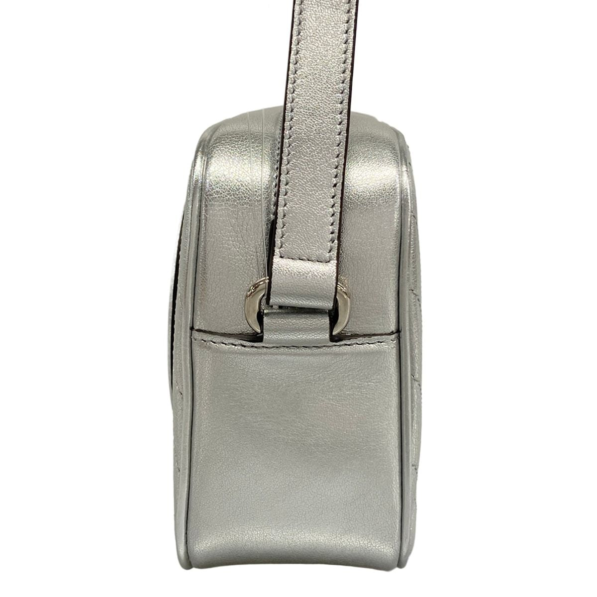Gucci Shoulder Bag Blondie Silver Leather — view 4