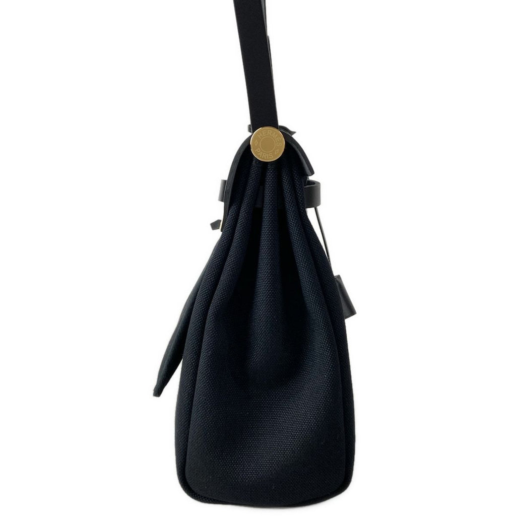 Hermes Handbag Herbag Zip 31 PM Black Gold 2-Way — view 2