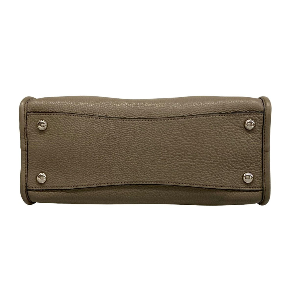 Prada Handbag Gray Beige Leather — view 5