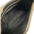 Prada Handbag Gray Beige Leather — view 7