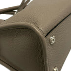 Prada Handbag Gray Beige Leather — view 6