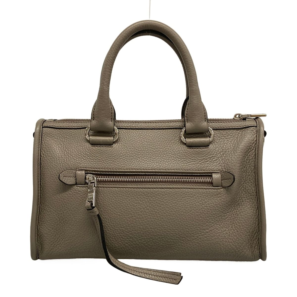 Prada Handbag Gray Beige Leather — view 3