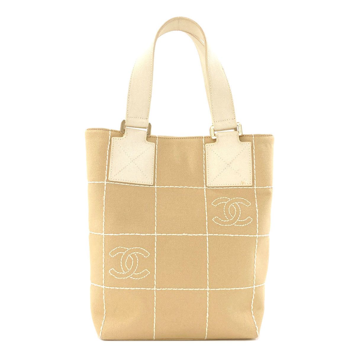 Chanel Choco Bar Wild Stitch Handbag Canvas — view 2