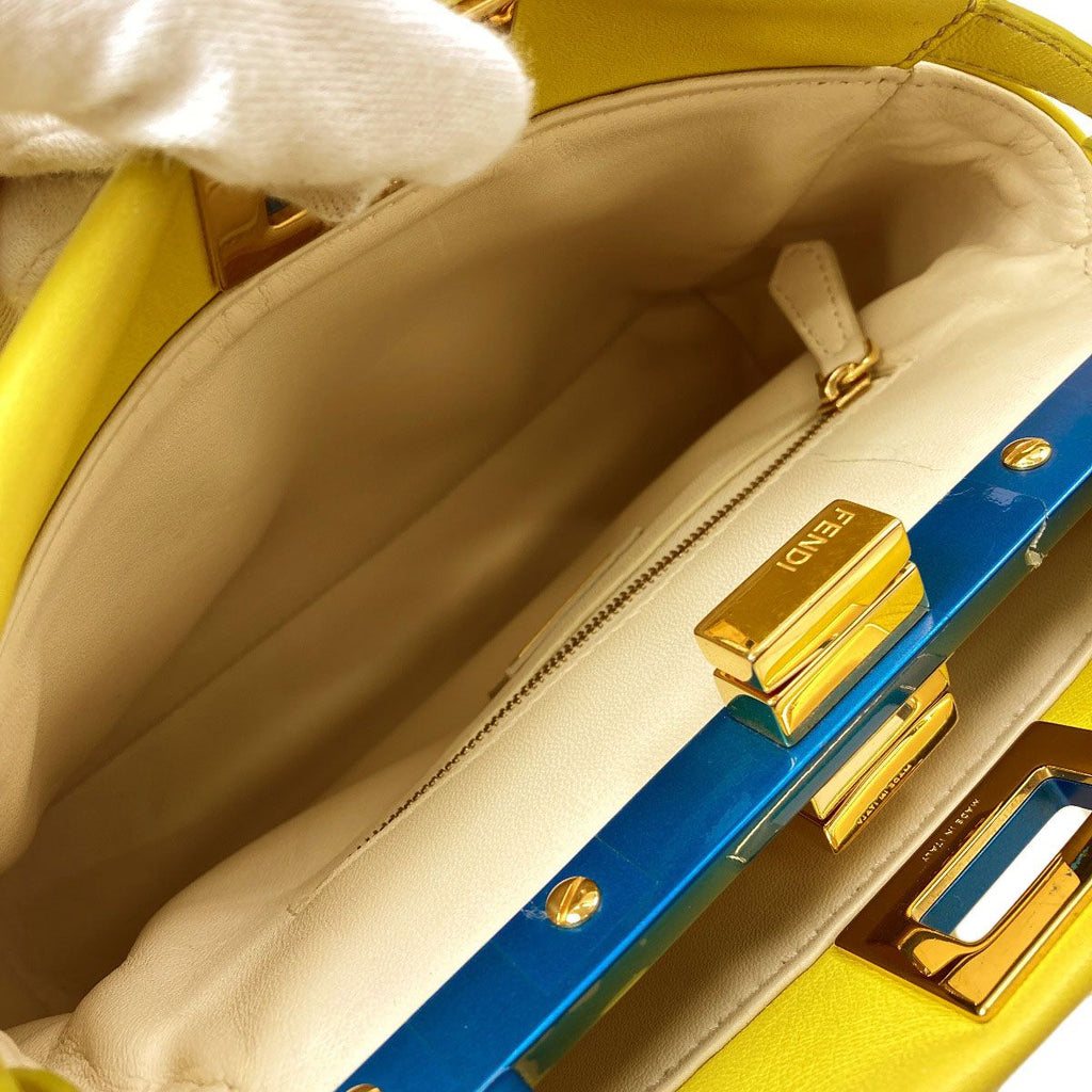 Fendi Peekaboo Mini Handbag Calfskin — view 6