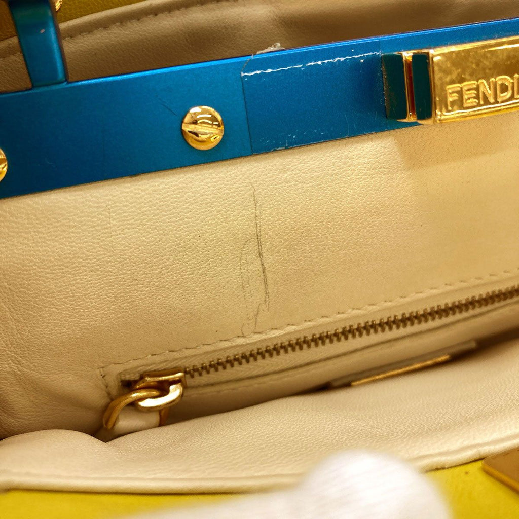 Fendi Peekaboo Mini Handbag Calfskin — view 8