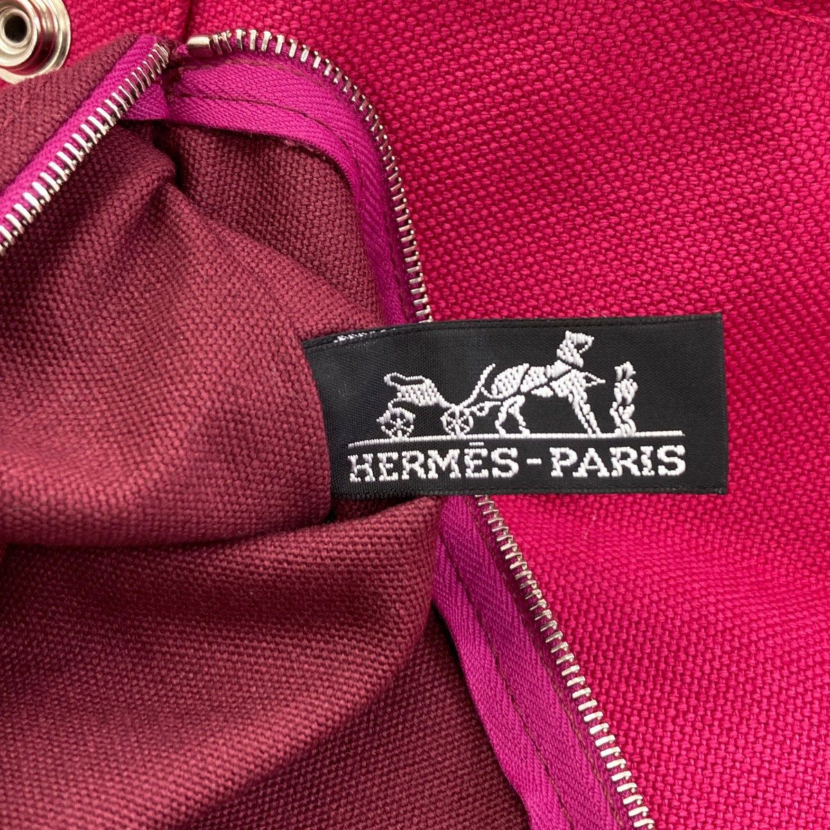 Hermes Chevoin Tote Bag Canvas — view 6