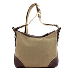 Prada Long Shoulder Logo Jacquard Bag Canvas Leather — view 2