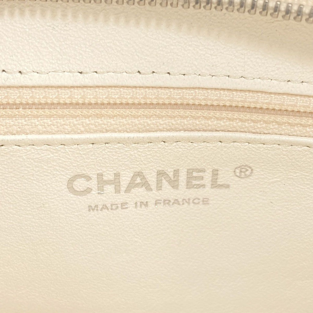 Chanel Shopping Double Handle Shoulder Bag Tweed — view 6
