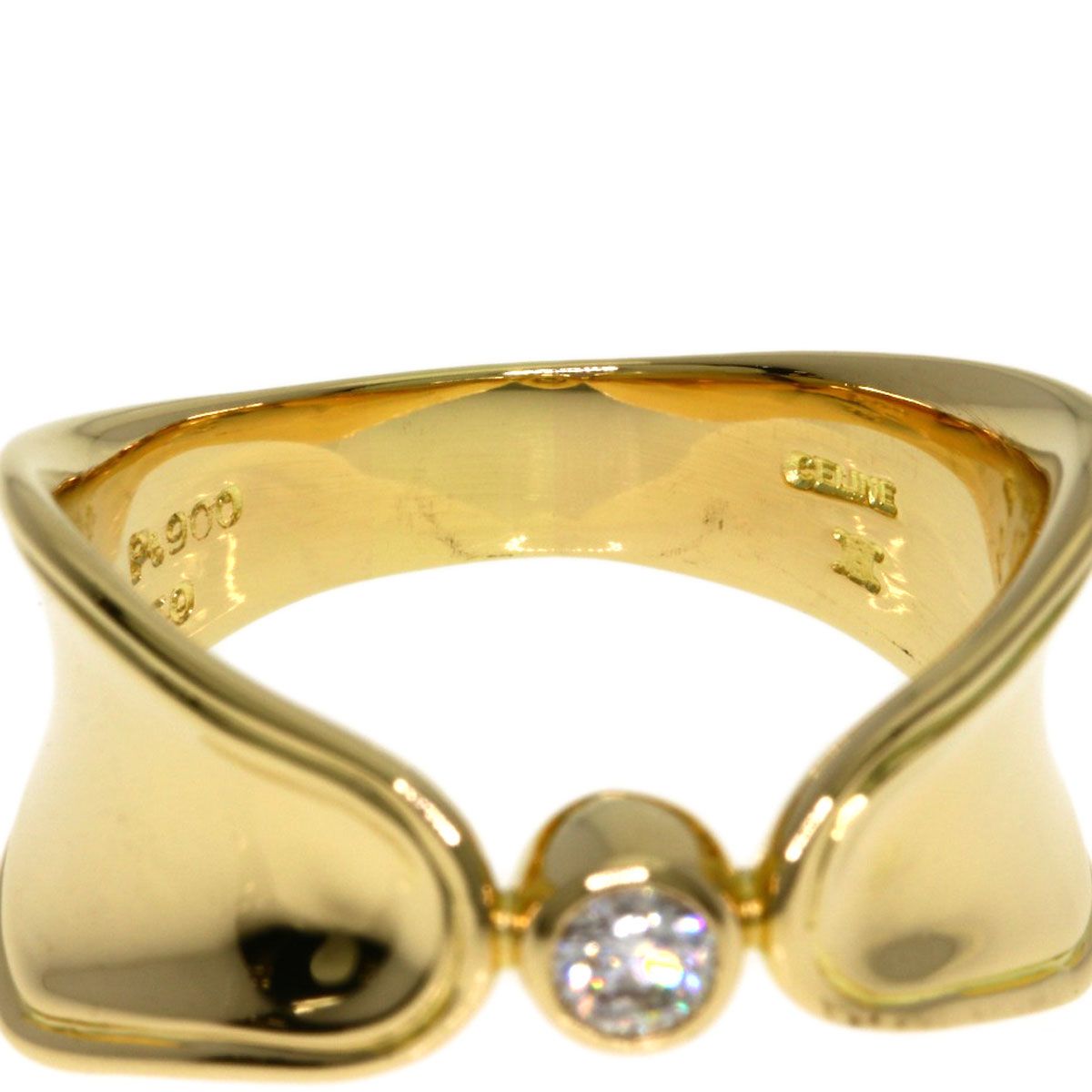 Celine Diamond Ring Gold — view 5