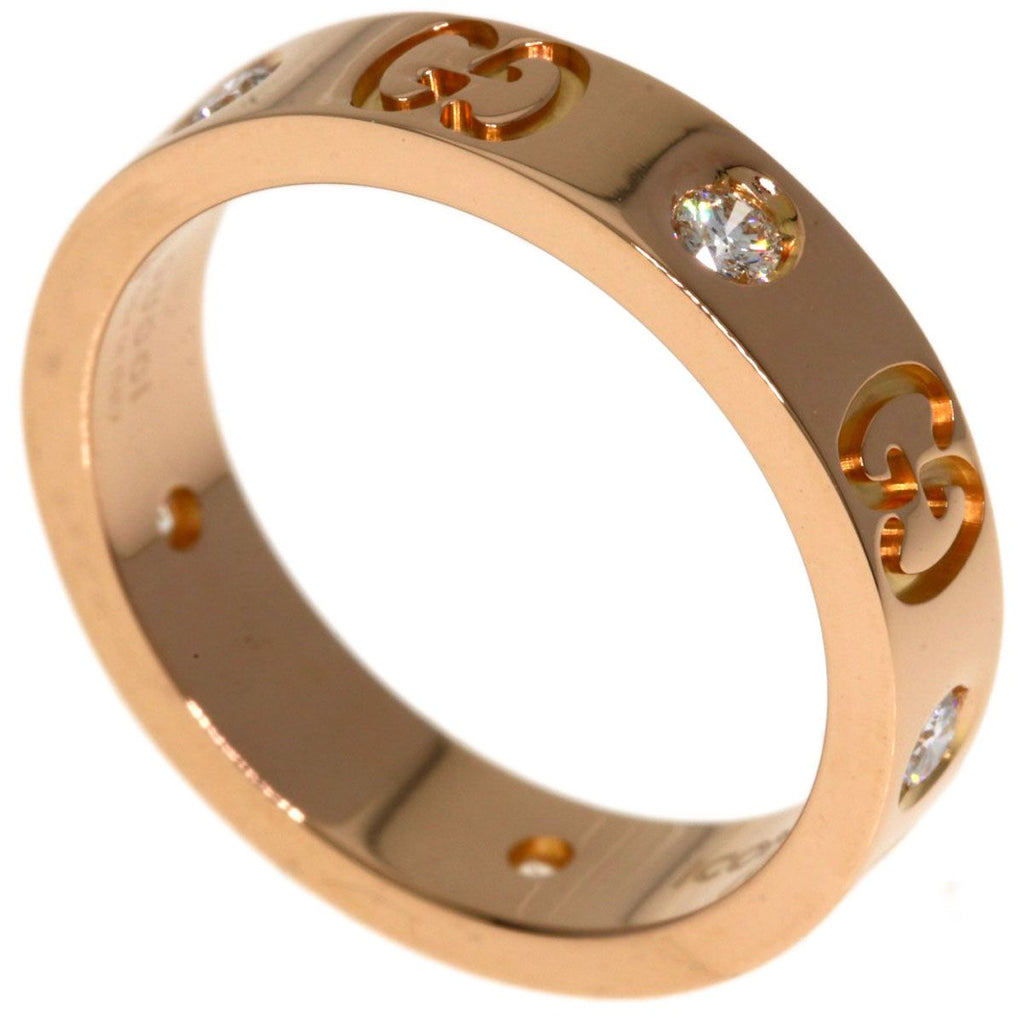 Gucci Icon Diamond Ring 18k Pink Gold