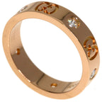 Gucci Icon Diamond Ring 18k Pink Gold