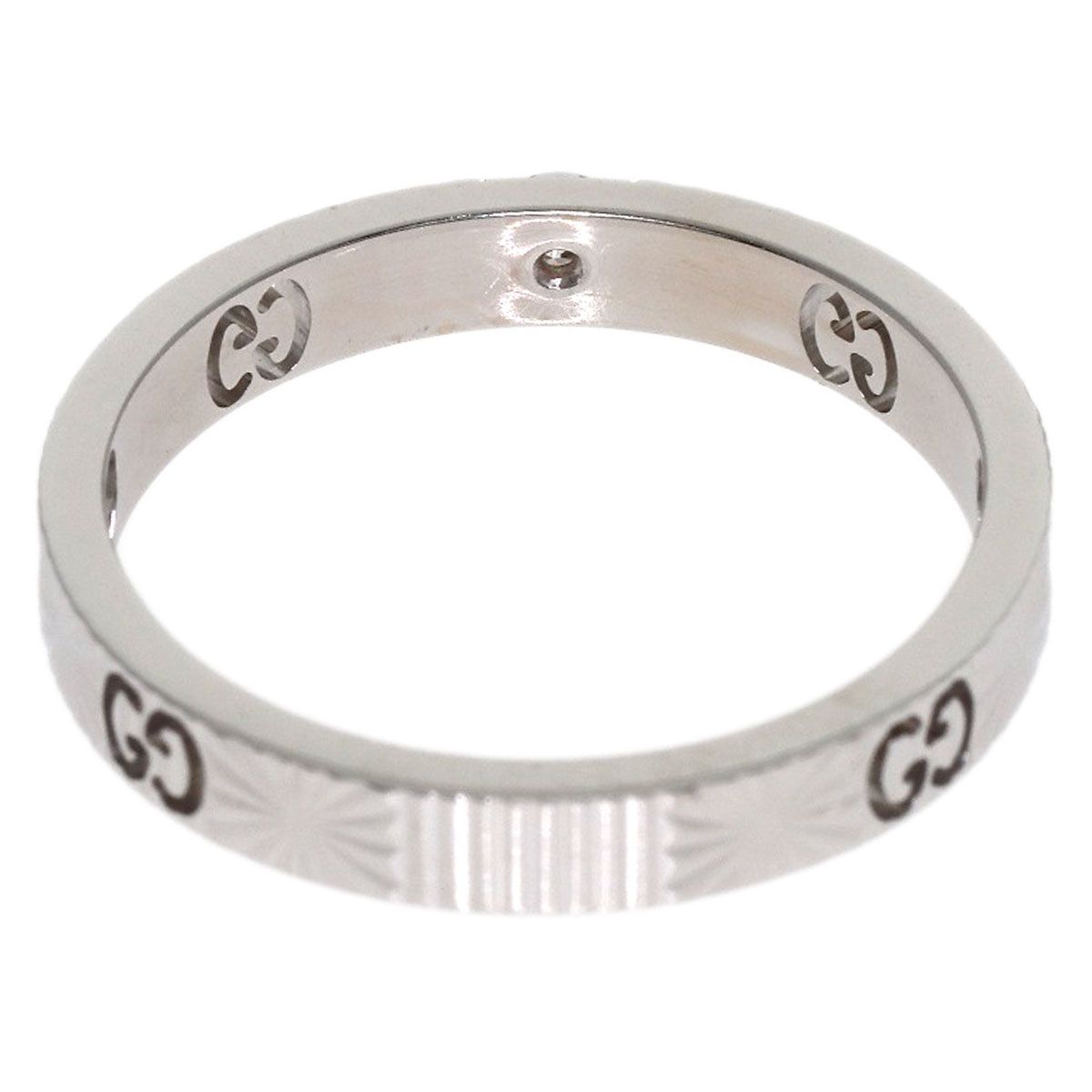 Gucci Icon Heart Diamond Ring 18k White Gold — view 4