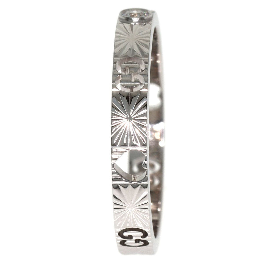 Gucci Icon Heart Diamond Ring 18k White Gold — view 3