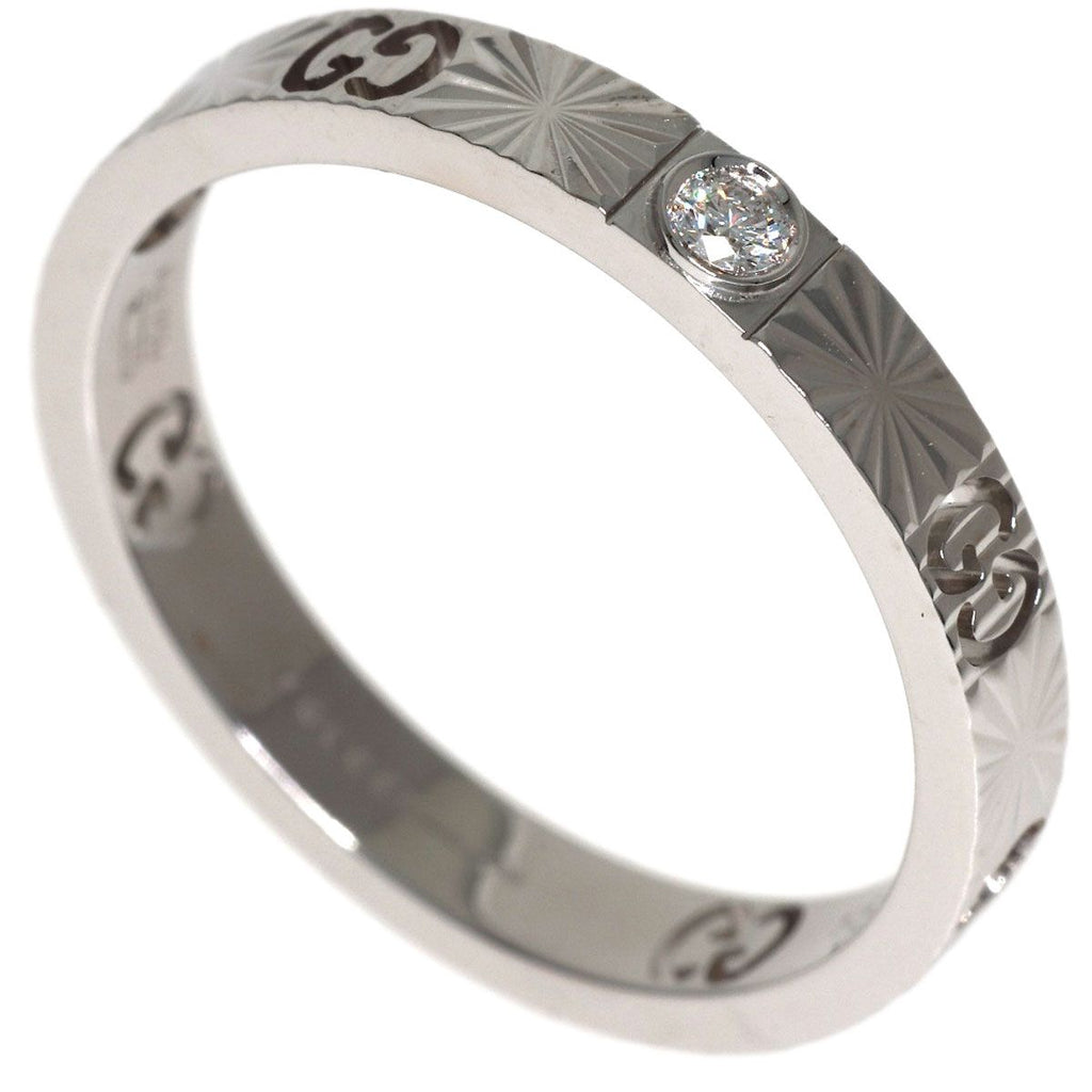 Gucci Icon Heart Diamond Ring 18k White Gold
