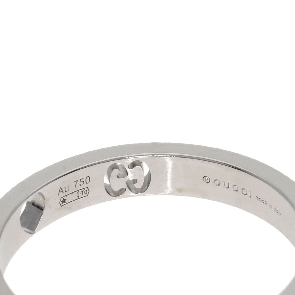 Gucci Icon Heart Diamond Ring 18k White Gold — view 6