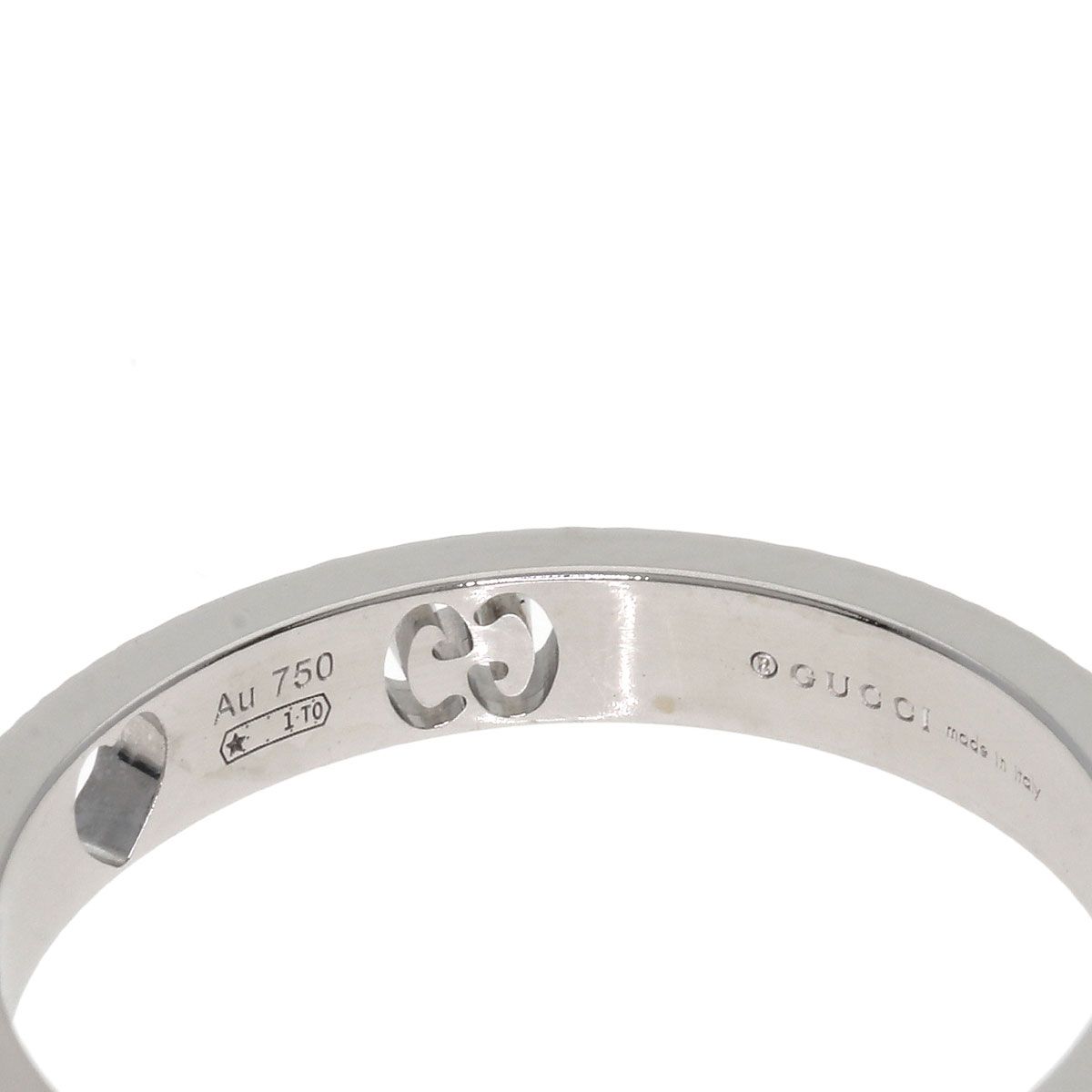 Gucci Icon Heart Diamond Ring 18k White Gold — view 6