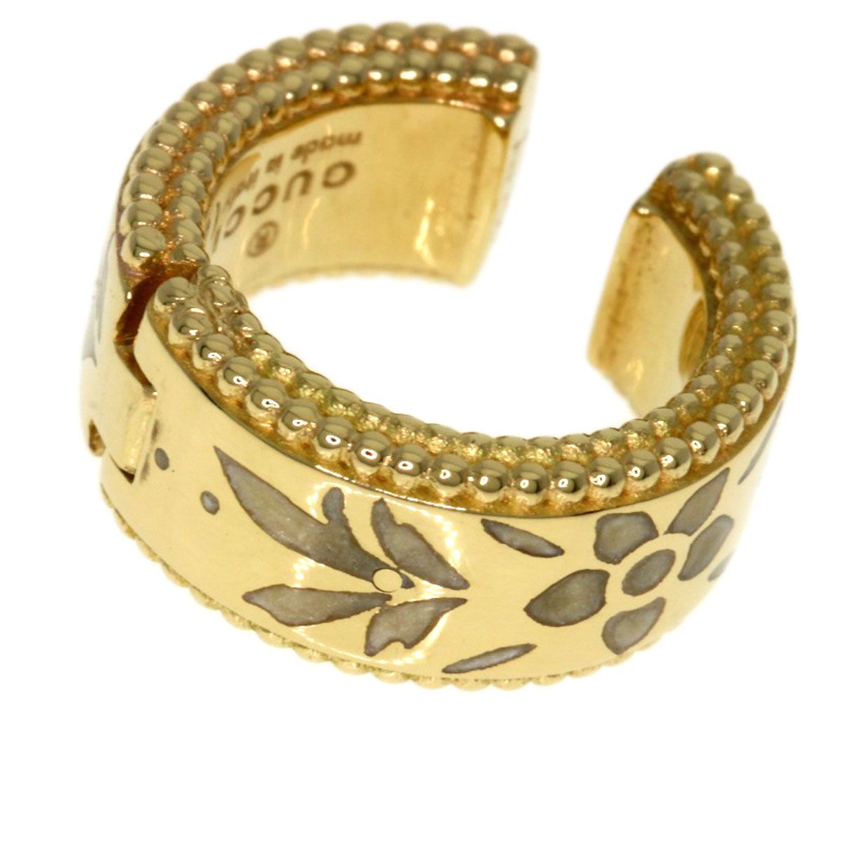 Gucci Icon Blue Cuff Earrings 18k Yellow Gold — view 5