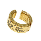 Gucci Icon Blue Cuff Earrings 18k Yellow Gold