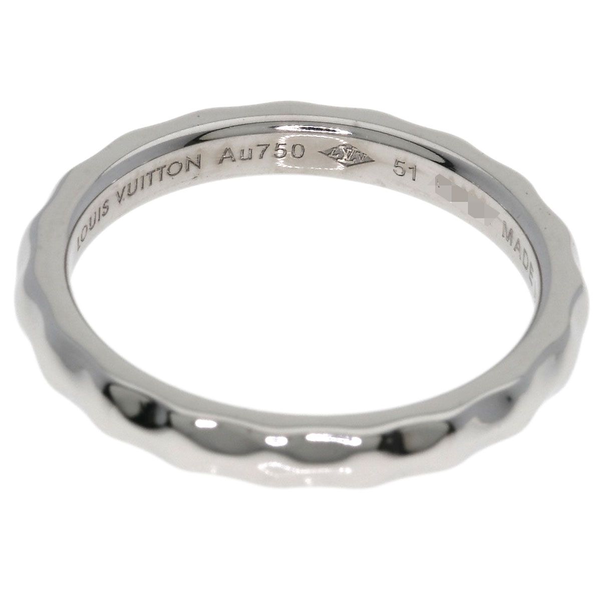 Louis Vuitton Monogram Infini 51 Ring 18k White Gold — view 4