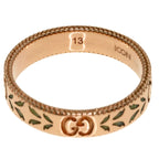 Gucci Icon Blue Diamond Ring 18k Pink Gold — view 6