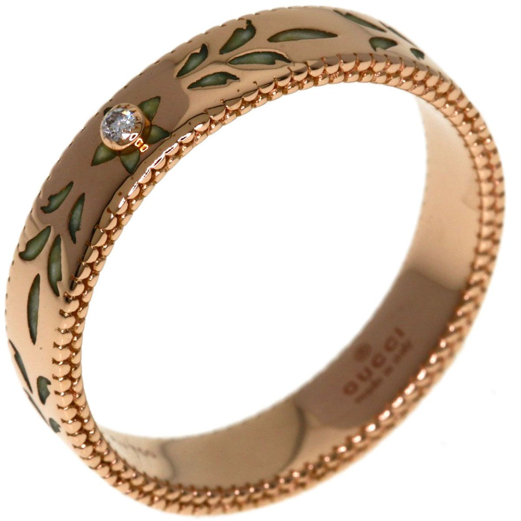 Gucci Icon Blue Diamond Ring 18k Pink Gold — view 2