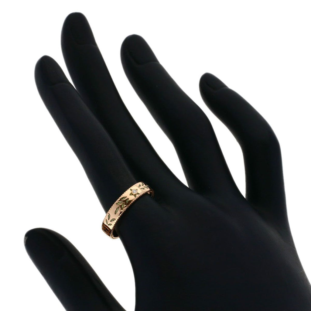 Gucci Icon Blue Diamond Ring 18k Pink Gold — view 7