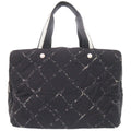 Chanel Travel Line Black Boston Bag