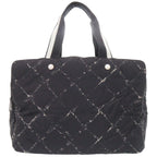 Chanel Travel Line Black Boston Bag