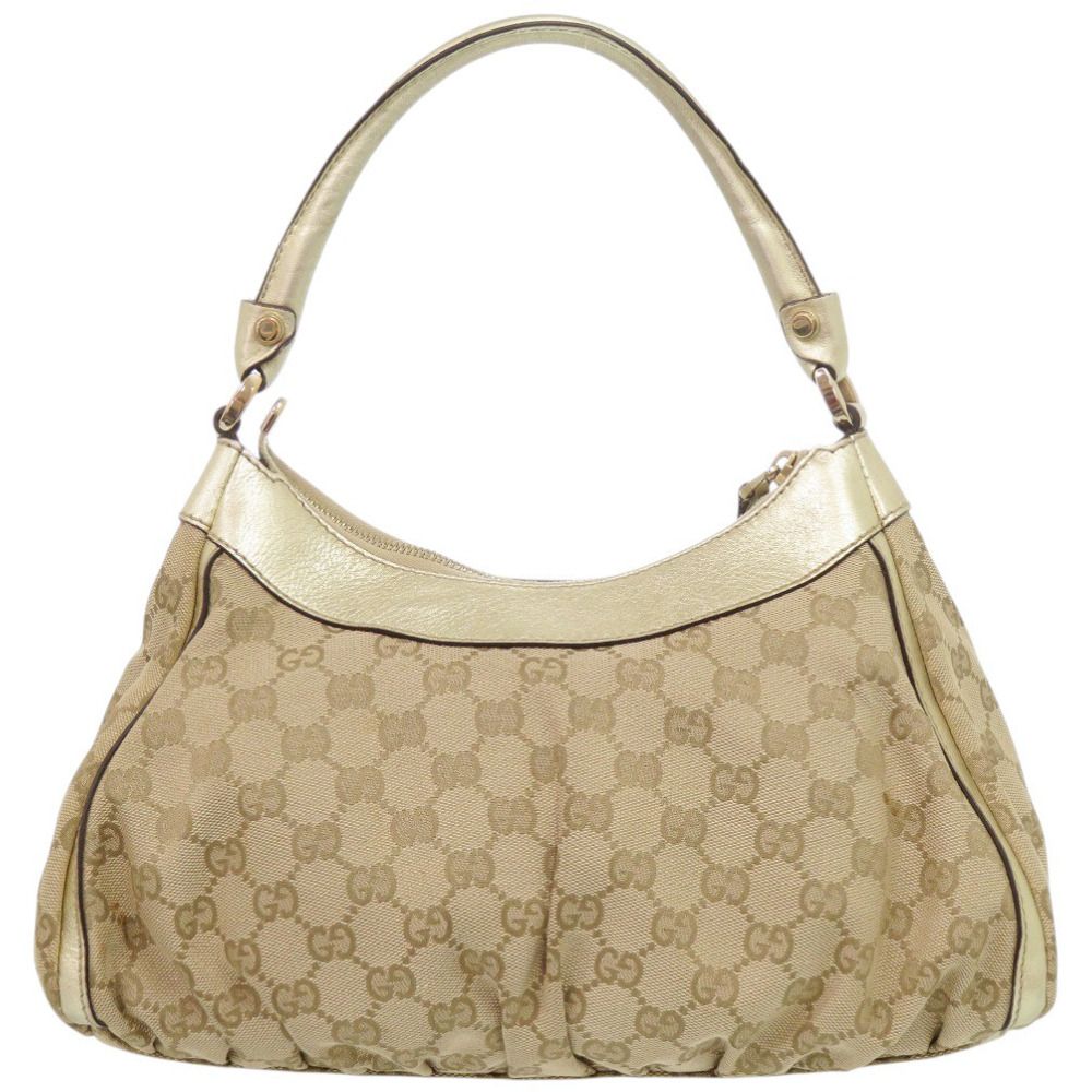 Gucci Guccissima Abbey GG Canvas Beige Gold Handbag — view 3