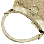 Gucci Guccissima Abbey GG Canvas Beige Gold Handbag — view 8
