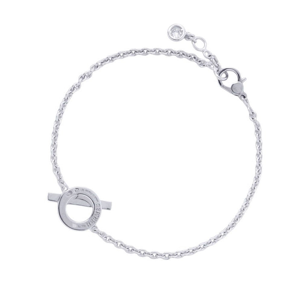 Hermes Bracelet Finesse Diamond 18k White Gold — view 3