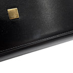 Saint Laurent Paris Handbag Manhattan Top Handle Box Calf Bag Black — view 8