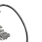 Chanel CC Logo Feather Motif Right Ear Metal Rhinestone Earring — view 5