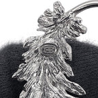Chanel CC Logo Feather Motif Right Ear Metal Rhinestone Earring — view 6
