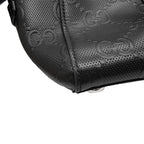 Gucci Tote Bag GG Embossed Leather Black — view 8
