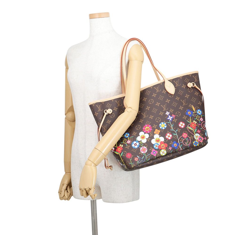 Louis Vuitton Tote Monogram LV TM Neverfull MM Takashi Murakami — view 4