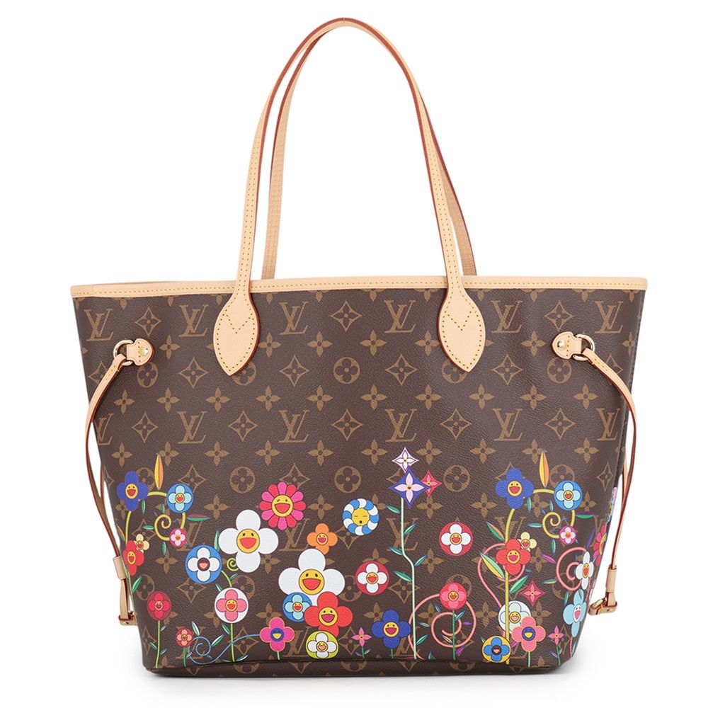 Louis Vuitton Tote Monogram LV TM Neverfull MM Takashi Murakami