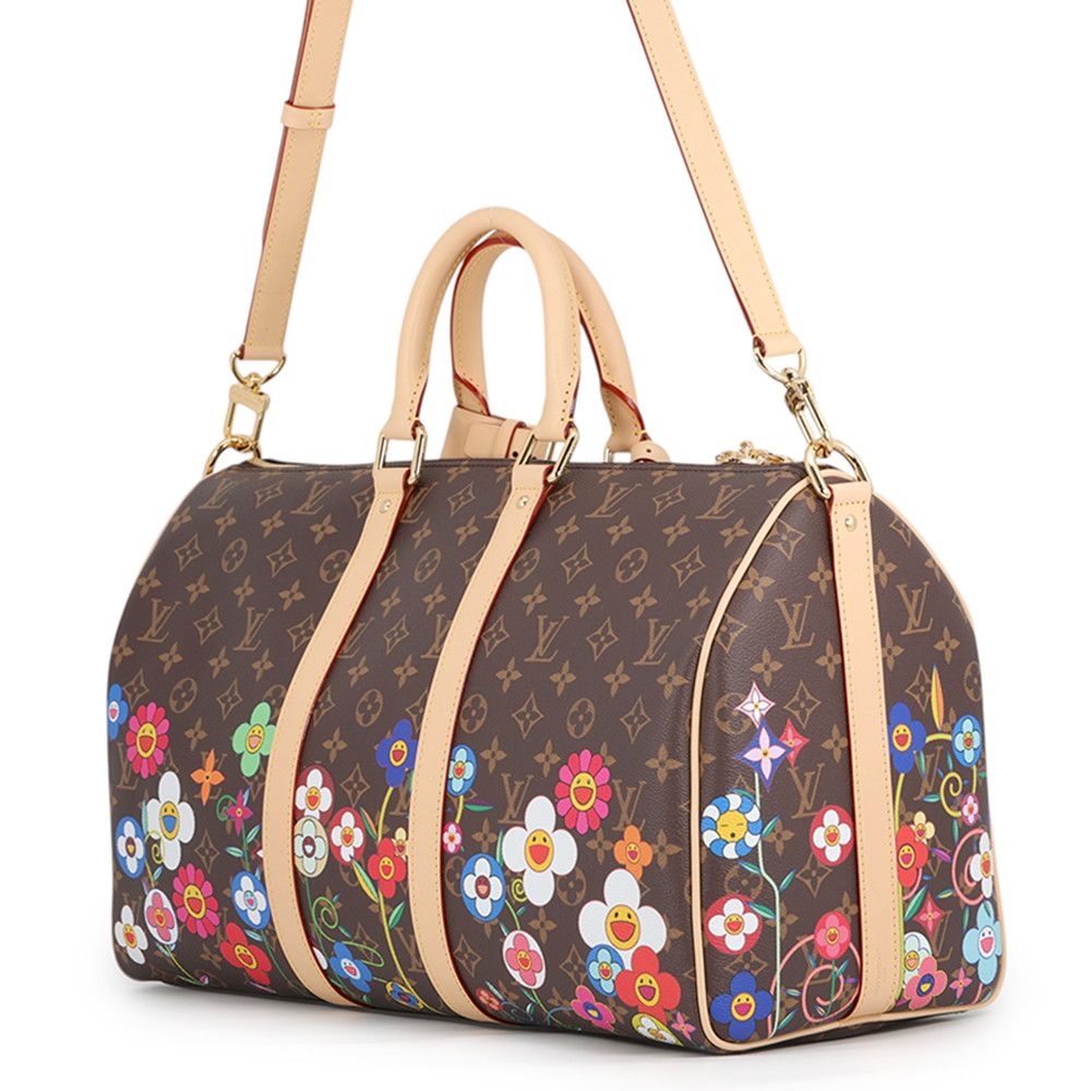 Louis Vuitton Boston Bag Monogram LV TM Keepall Bandouliere 45 Travelbag — view 2