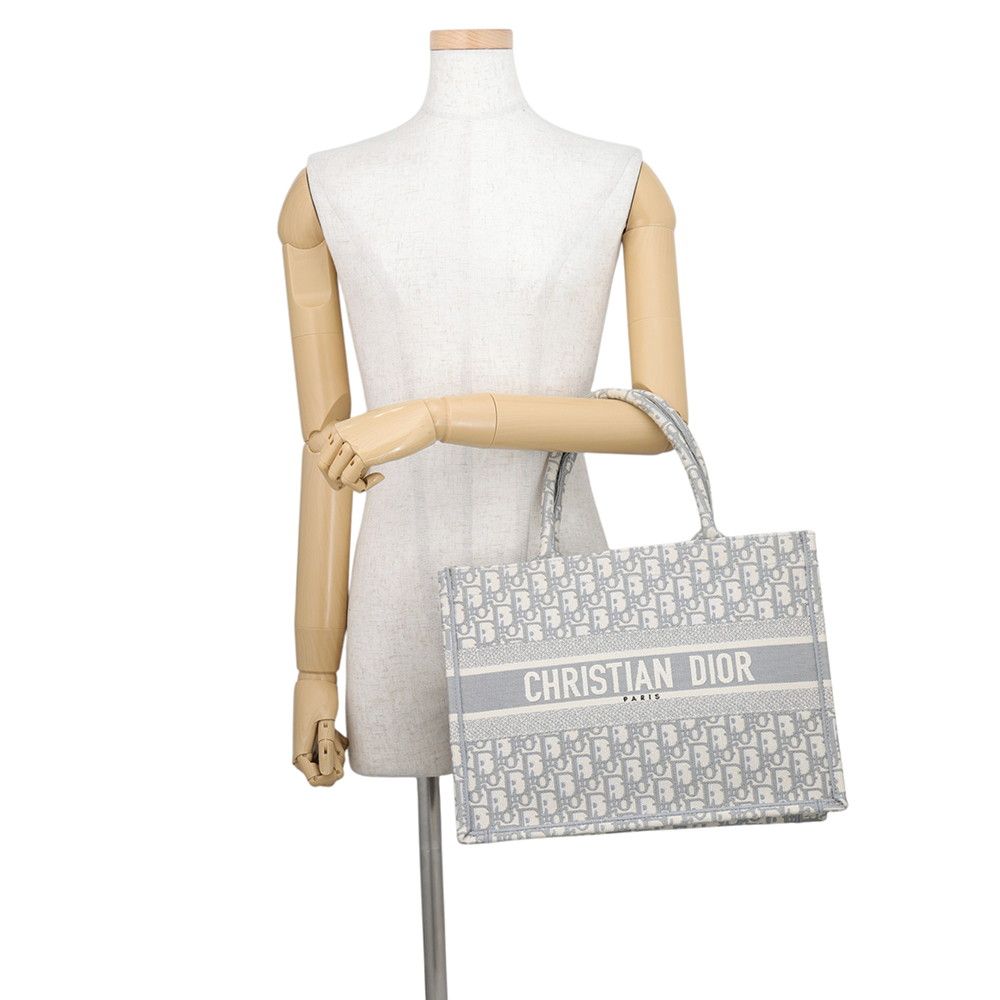 Dior Tote Bag Oblique Book Medium Canvas — view 4