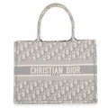 Dior Tote Bag Oblique Book Medium Canvas