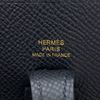 Hermes Shoulder Bag Evelyne TPM Sellier Black Gold Epsom — view 8