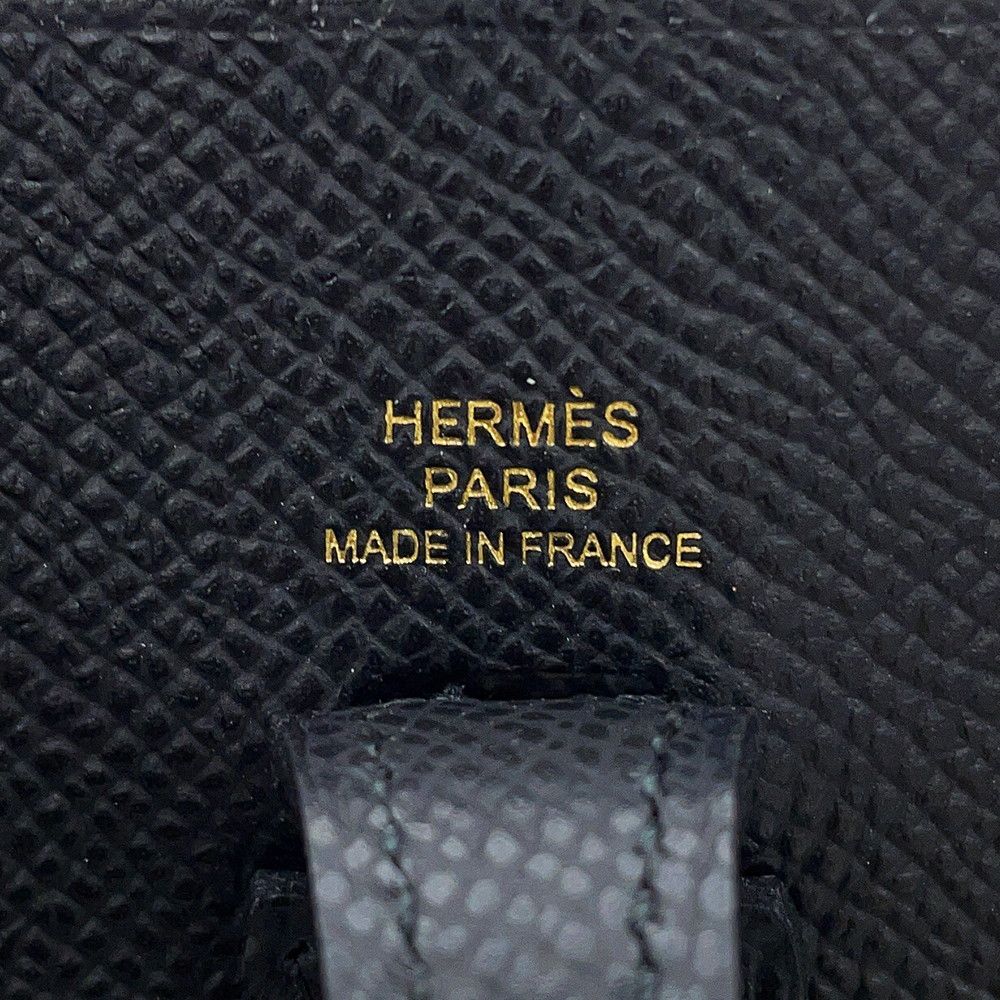 Hermes Shoulder Bag Evelyne TPM Sellier Black Gold Epsom — view 8