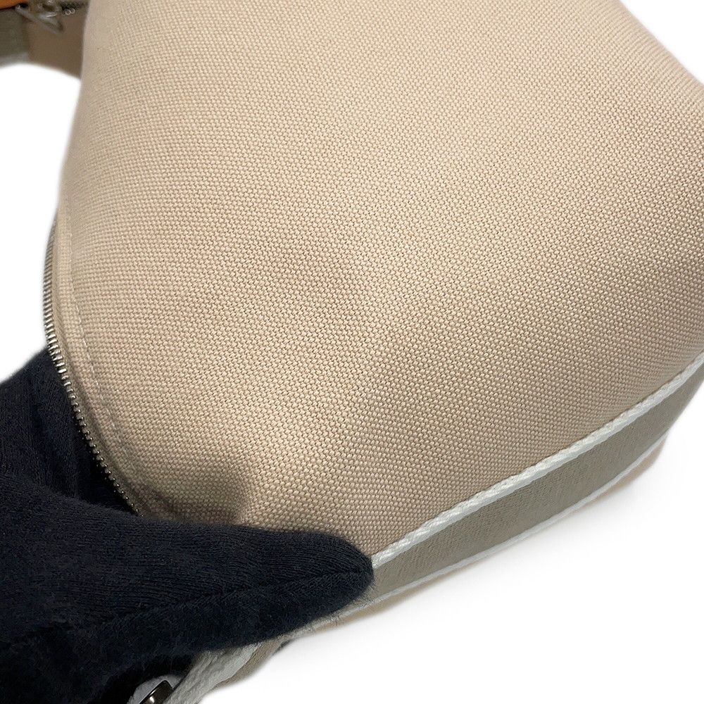 Hermes Pouch Bride-a-Brac PM Natural Silver Canvas Case — view 8