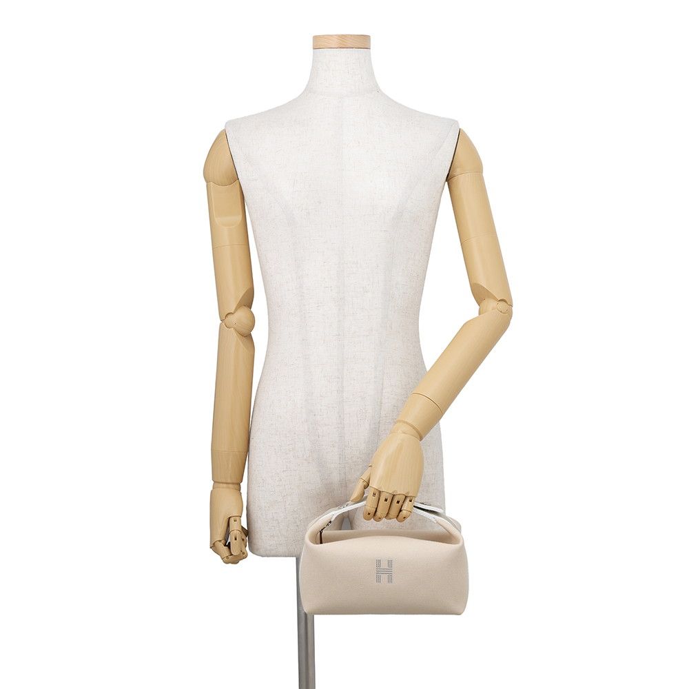 Hermes Pouch Bride-a-Brac PM Natural Silver Canvas Case — view 4
