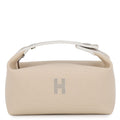 Hermes Pouch Bride-a-Brac PM Natural Silver Canvas Case