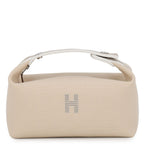 Hermes Pouch Bride-a-Brac PM Natural Silver Canvas Case