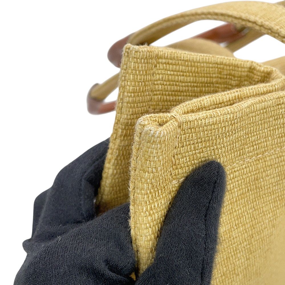 Celine Tote Bag Triomphe Cabas Thais Large Canvas Leather — view 8